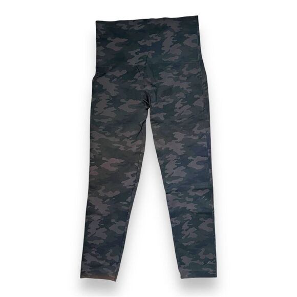 SPANX Womens Look At Me Now Leggings High Waisted Camo Grey Size XL - Picture 1 of 6